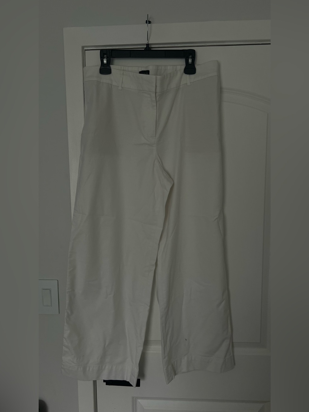 Talbots White Wide-Leg Dress Pants